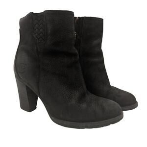 Timberland Black Earthkeepers Stratham Suede Leather Booties Size 9